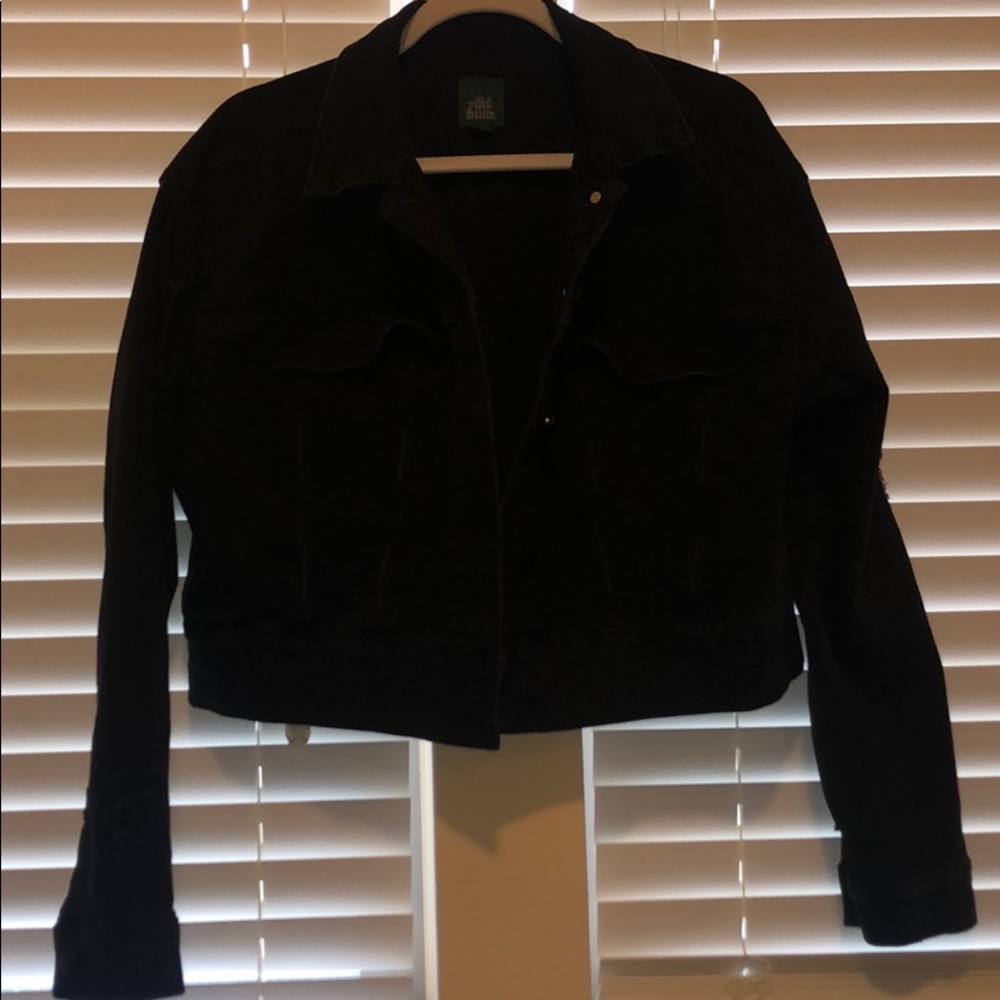 Black jean jacket